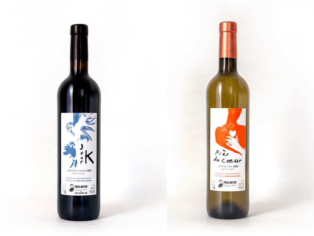 pech del cel bouteille vin